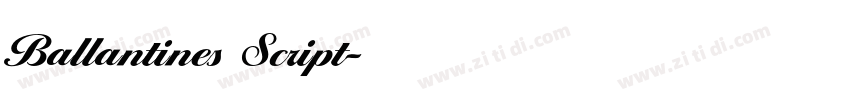 Ballantines Script字体转换